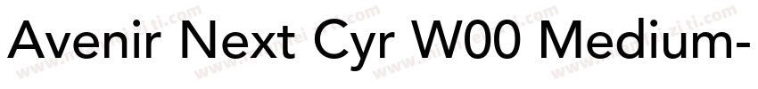 Avenir Next Cyr W00 Medium字体转换